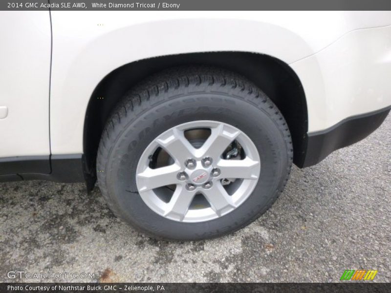 White Diamond Tricoat / Ebony 2014 GMC Acadia SLE AWD