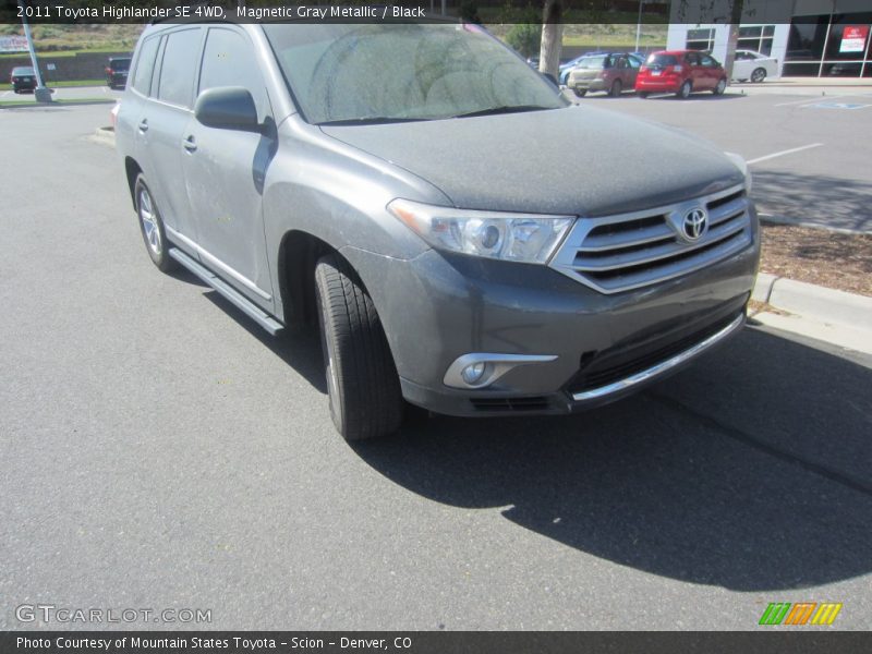 Magnetic Gray Metallic / Black 2011 Toyota Highlander SE 4WD