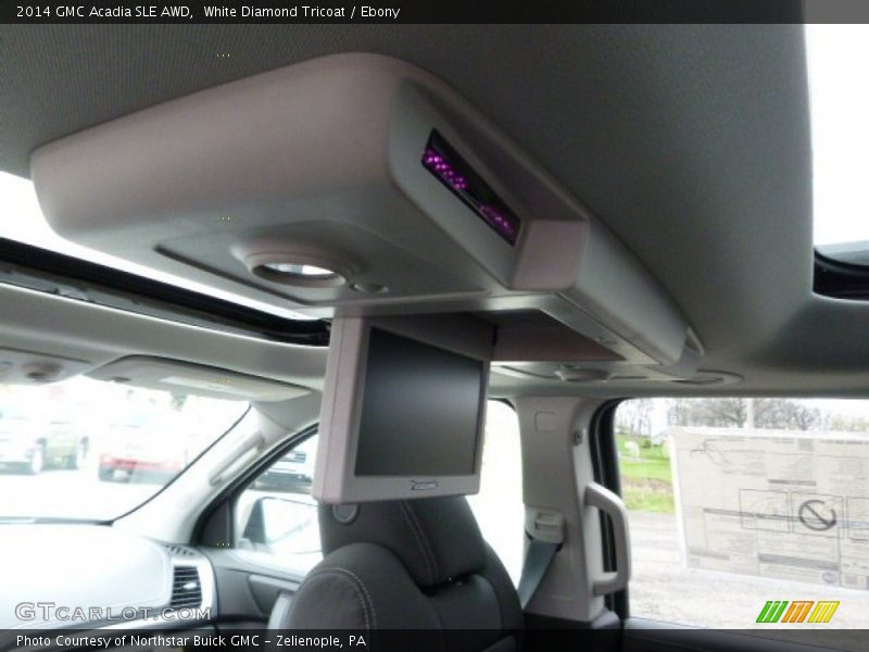 White Diamond Tricoat / Ebony 2014 GMC Acadia SLE AWD