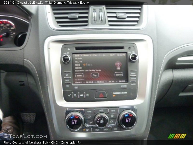 White Diamond Tricoat / Ebony 2014 GMC Acadia SLE AWD