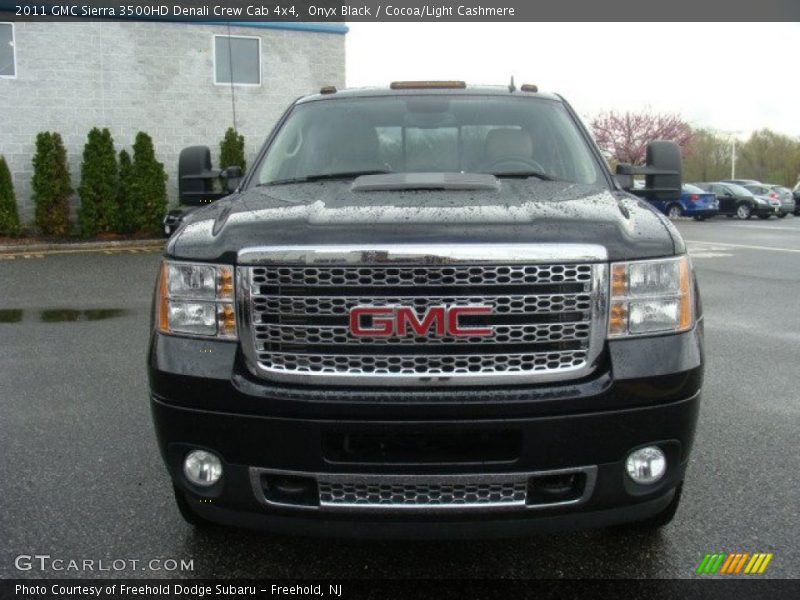 Onyx Black / Cocoa/Light Cashmere 2011 GMC Sierra 3500HD Denali Crew Cab 4x4