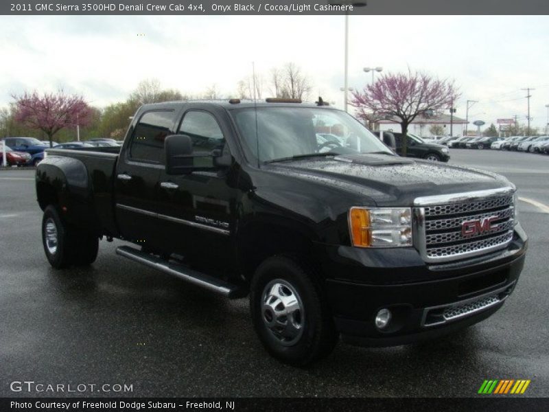 Onyx Black / Cocoa/Light Cashmere 2011 GMC Sierra 3500HD Denali Crew Cab 4x4