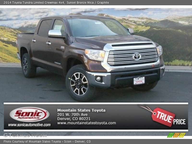 Sunset Bronze Mica / Graphite 2014 Toyota Tundra Limited Crewmax 4x4