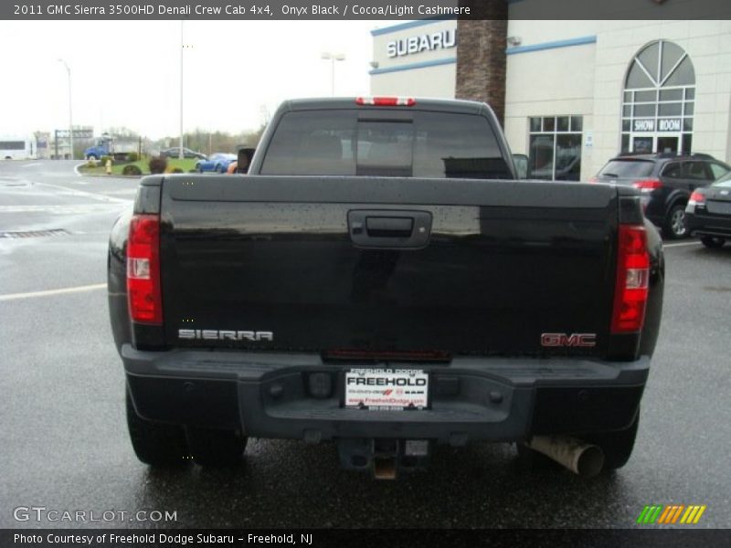 Onyx Black / Cocoa/Light Cashmere 2011 GMC Sierra 3500HD Denali Crew Cab 4x4