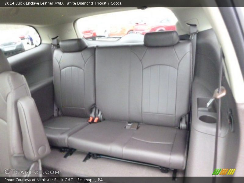 White Diamond Tricoat / Cocoa 2014 Buick Enclave Leather AWD