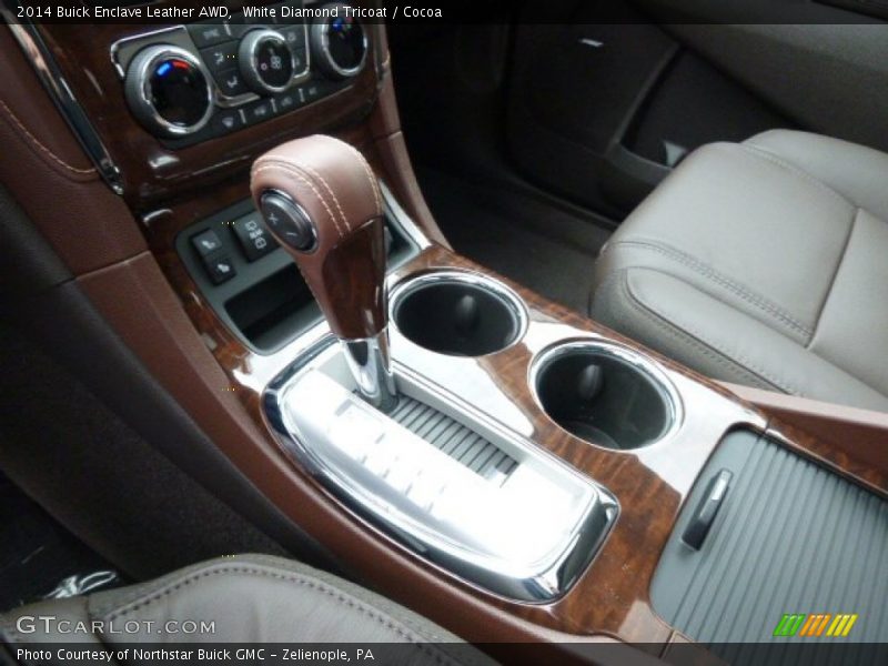 White Diamond Tricoat / Cocoa 2014 Buick Enclave Leather AWD