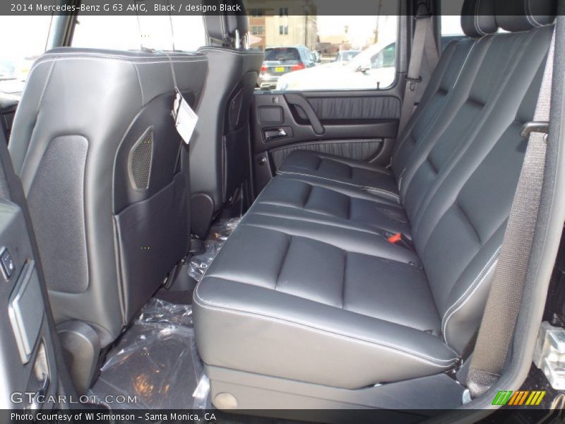 Rear Seat of 2014 G 63 AMG
