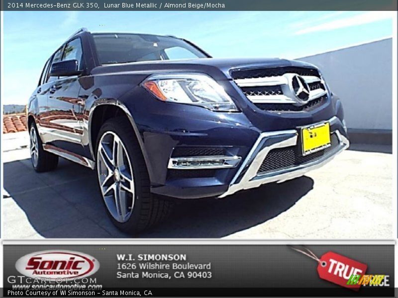 Lunar Blue Metallic / Almond Beige/Mocha 2014 Mercedes-Benz GLK 350