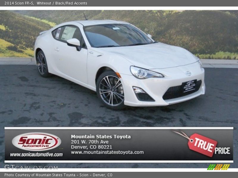 Whiteout / Black/Red Accents 2014 Scion FR-S