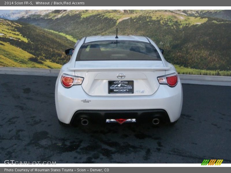 Whiteout / Black/Red Accents 2014 Scion FR-S