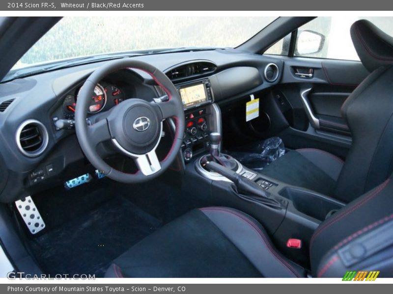 Whiteout / Black/Red Accents 2014 Scion FR-S