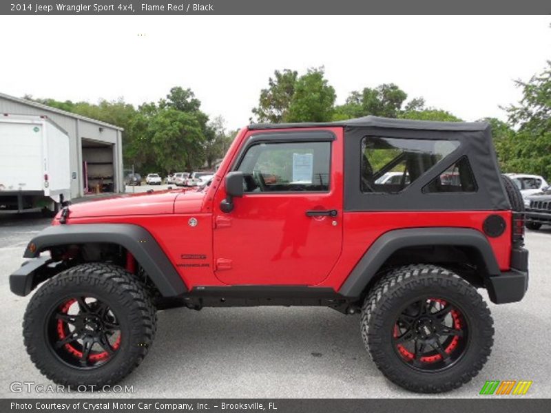 Flame Red / Black 2014 Jeep Wrangler Sport 4x4