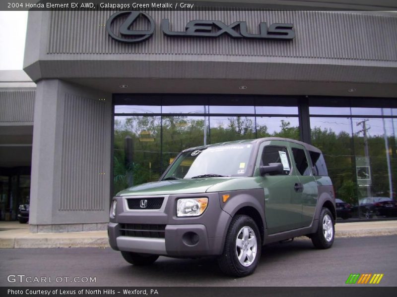 Galapagos Green Metallic / Gray 2004 Honda Element EX AWD