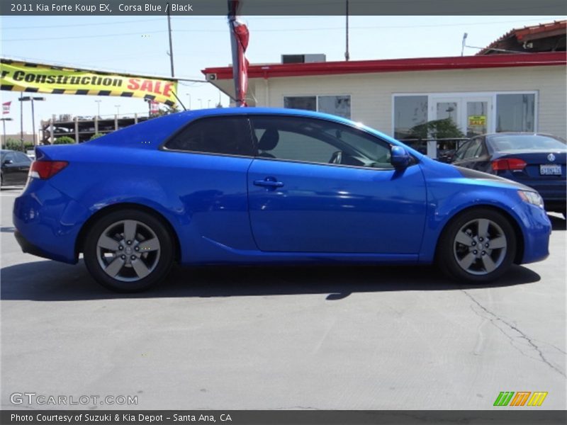Corsa Blue / Black 2011 Kia Forte Koup EX