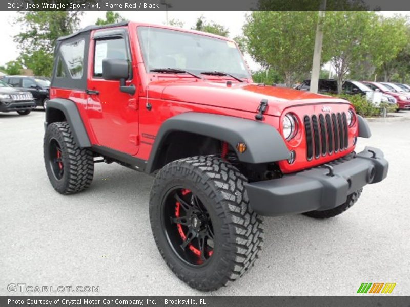 Flame Red / Black 2014 Jeep Wrangler Sport 4x4
