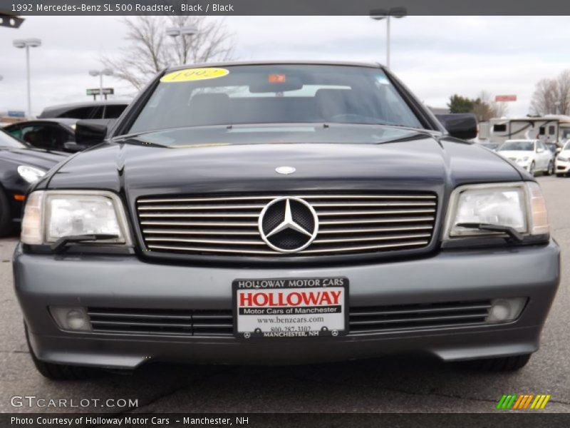 Black / Black 1992 Mercedes-Benz SL 500 Roadster