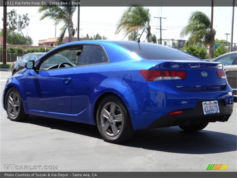 Corsa Blue / Black 2011 Kia Forte Koup EX
