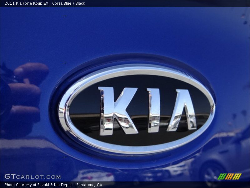 Corsa Blue / Black 2011 Kia Forte Koup EX