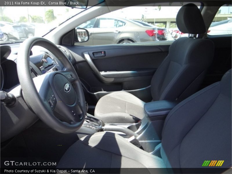 Corsa Blue / Black 2011 Kia Forte Koup EX