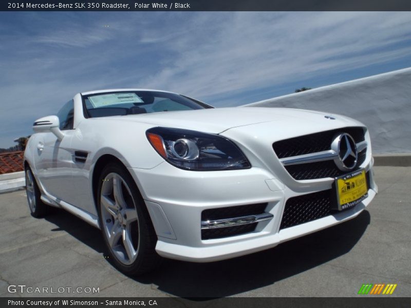 Polar White / Black 2014 Mercedes-Benz SLK 350 Roadster