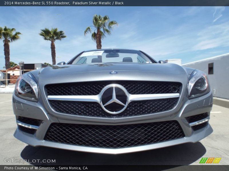Paladium Silver Metallic / Black 2014 Mercedes-Benz SL 550 Roadster