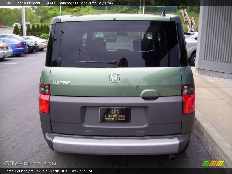 Galapagos Green Metallic / Gray 2004 Honda Element EX AWD
