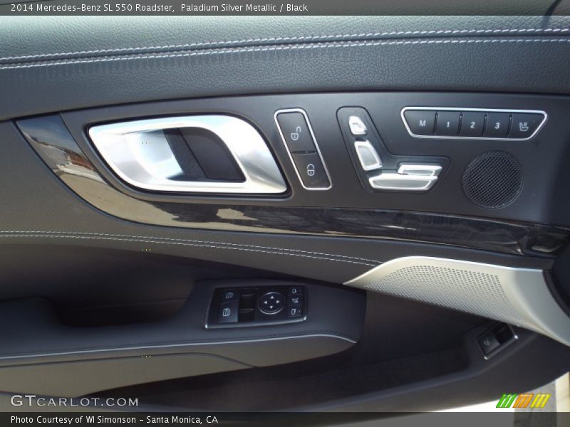 Paladium Silver Metallic / Black 2014 Mercedes-Benz SL 550 Roadster
