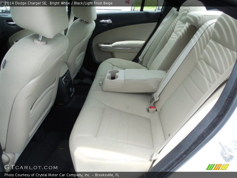 Bright White / Black/Light Frost Beige 2014 Dodge Charger SE