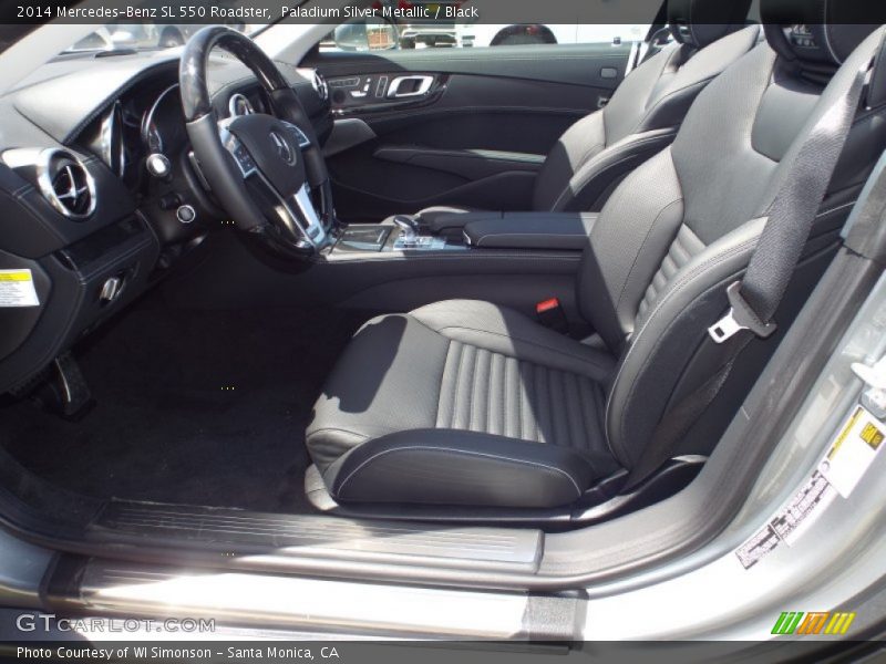 Paladium Silver Metallic / Black 2014 Mercedes-Benz SL 550 Roadster