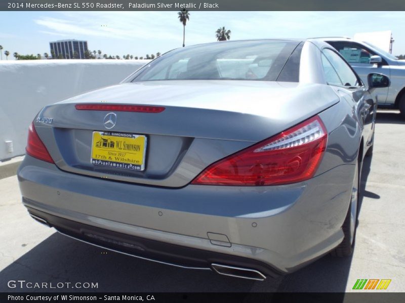Paladium Silver Metallic / Black 2014 Mercedes-Benz SL 550 Roadster