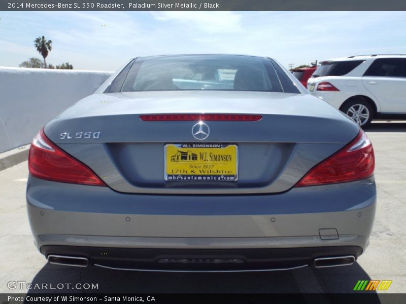 Paladium Silver Metallic / Black 2014 Mercedes-Benz SL 550 Roadster