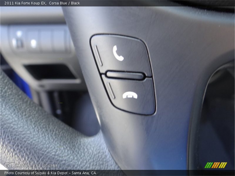 Corsa Blue / Black 2011 Kia Forte Koup EX