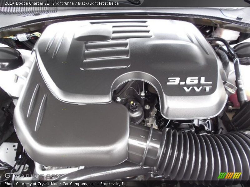 Bright White / Black/Light Frost Beige 2014 Dodge Charger SE