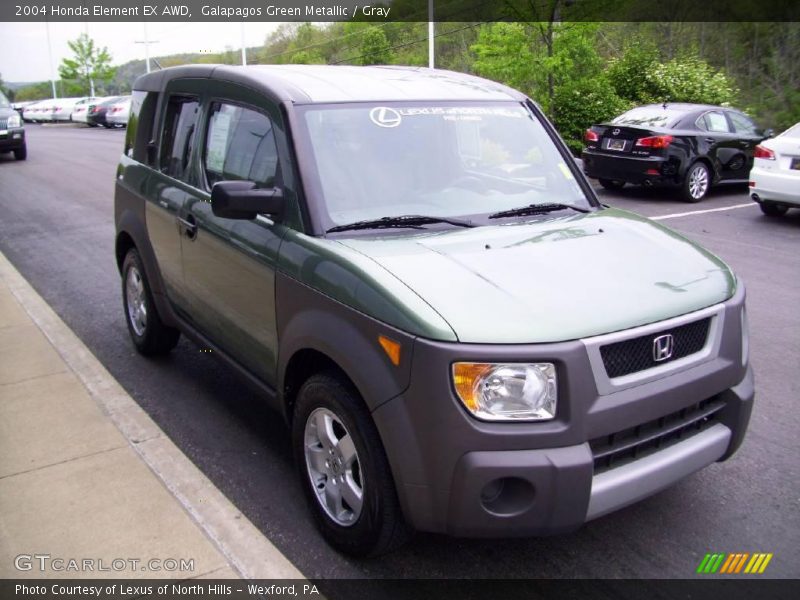 Galapagos Green Metallic / Gray 2004 Honda Element EX AWD