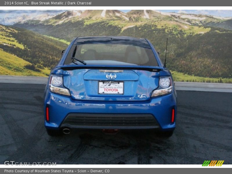 Blue Streak Metallic / Dark Charcoal 2014 Scion tC