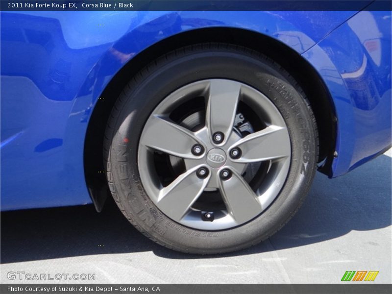 Corsa Blue / Black 2011 Kia Forte Koup EX