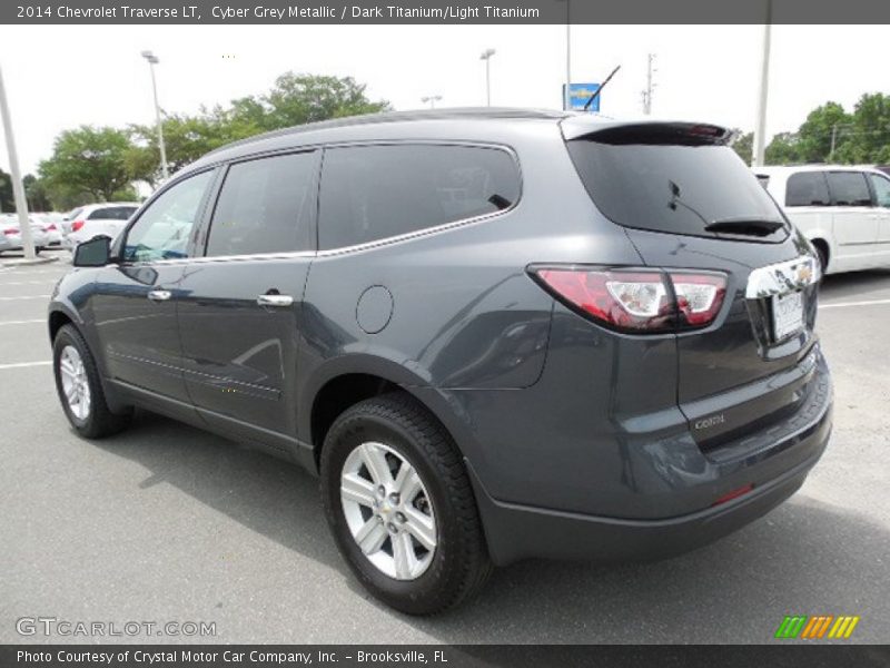 Cyber Grey Metallic / Dark Titanium/Light Titanium 2014 Chevrolet Traverse LT