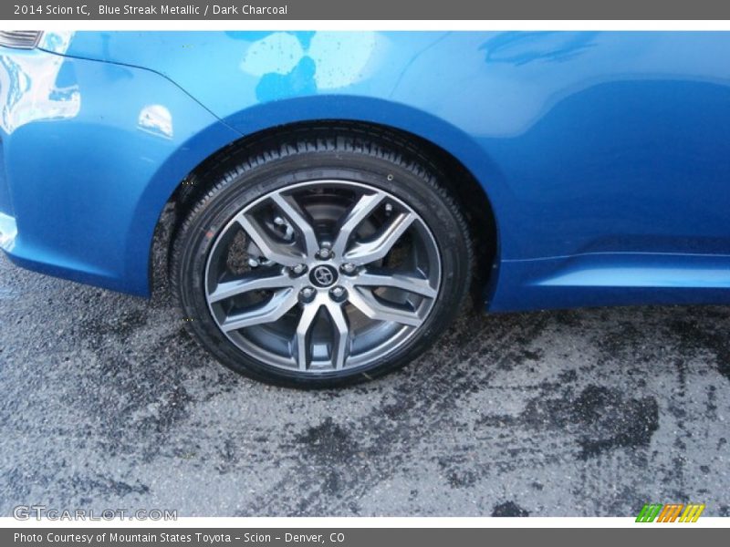 Blue Streak Metallic / Dark Charcoal 2014 Scion tC