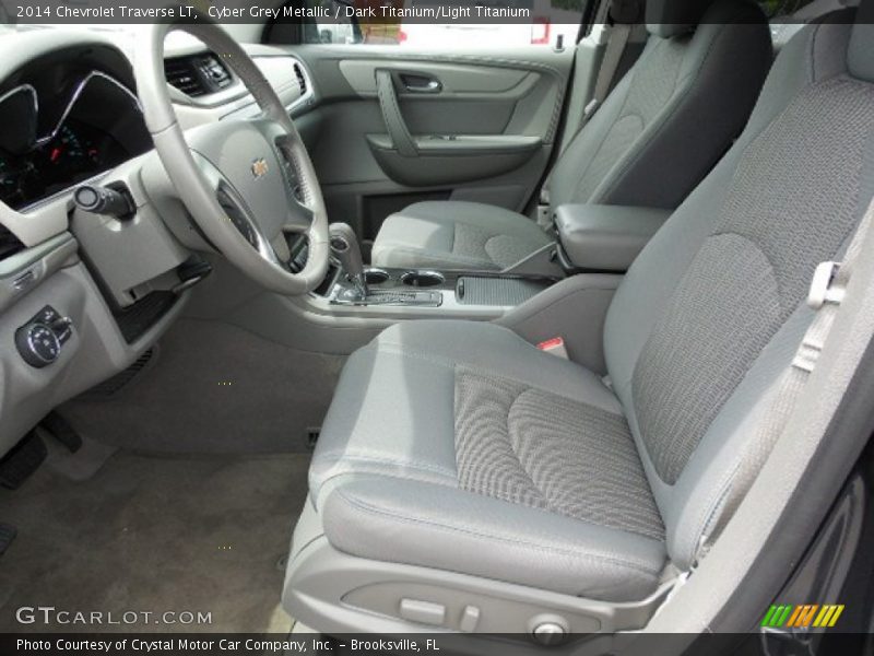 Cyber Grey Metallic / Dark Titanium/Light Titanium 2014 Chevrolet Traverse LT