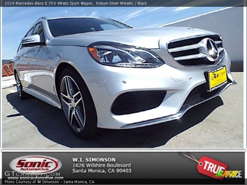 Iridium Silver Metallic / Black 2014 Mercedes-Benz E 350 4Matic Sport Wagon