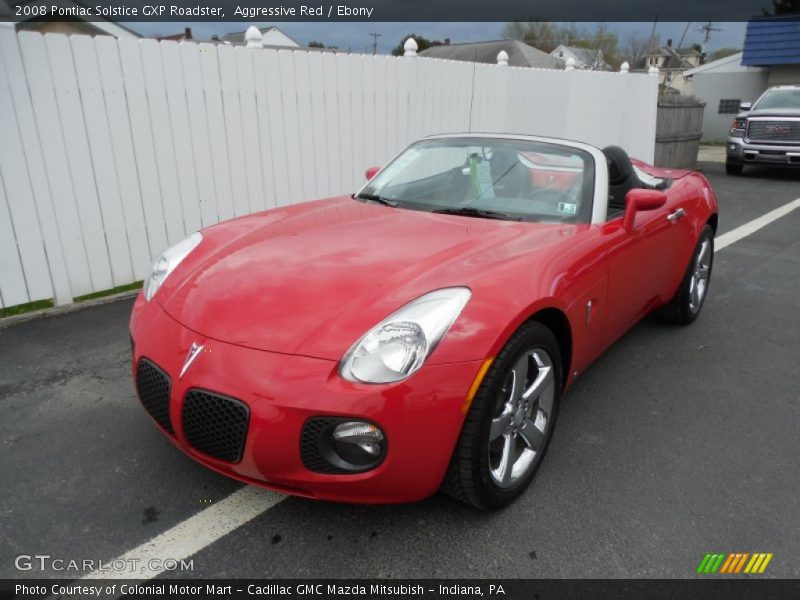 Aggressive Red / Ebony 2008 Pontiac Solstice GXP Roadster