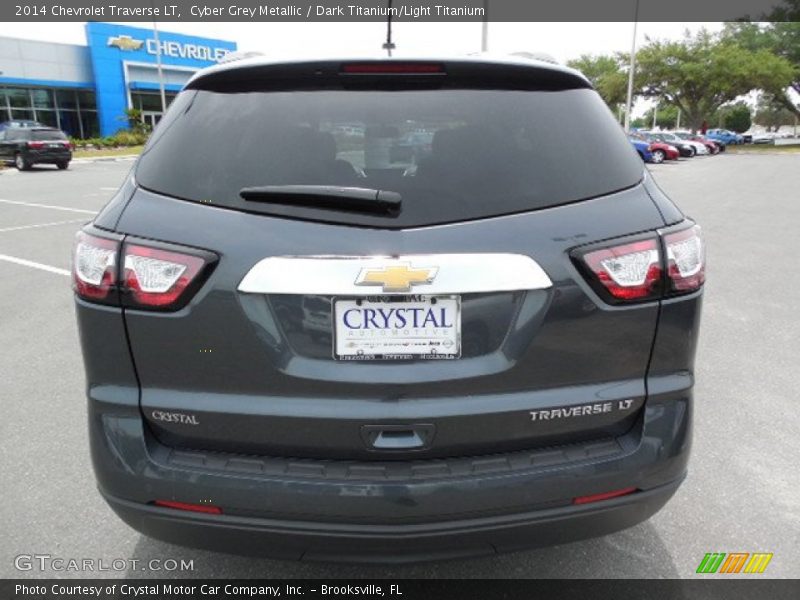 Cyber Grey Metallic / Dark Titanium/Light Titanium 2014 Chevrolet Traverse LT