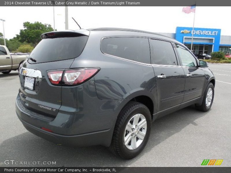 Cyber Grey Metallic / Dark Titanium/Light Titanium 2014 Chevrolet Traverse LT