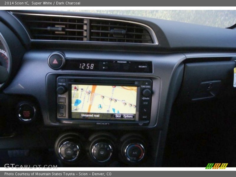 Super White / Dark Charcoal 2014 Scion tC