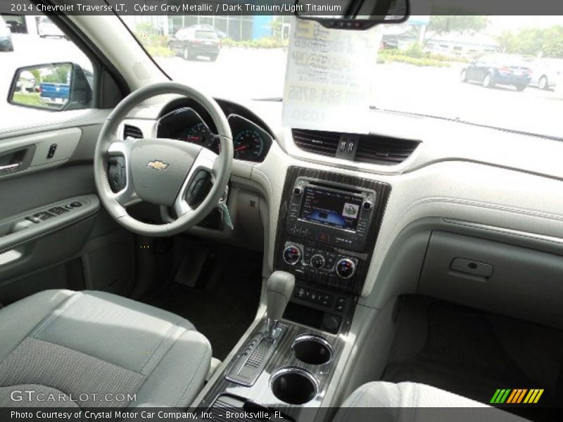 Cyber Grey Metallic / Dark Titanium/Light Titanium 2014 Chevrolet Traverse LT