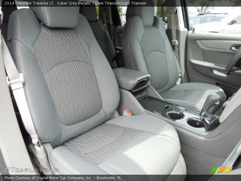 Cyber Grey Metallic / Dark Titanium/Light Titanium 2014 Chevrolet Traverse LT