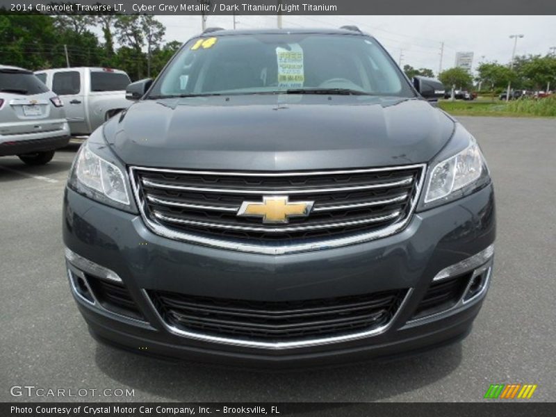 Cyber Grey Metallic / Dark Titanium/Light Titanium 2014 Chevrolet Traverse LT
