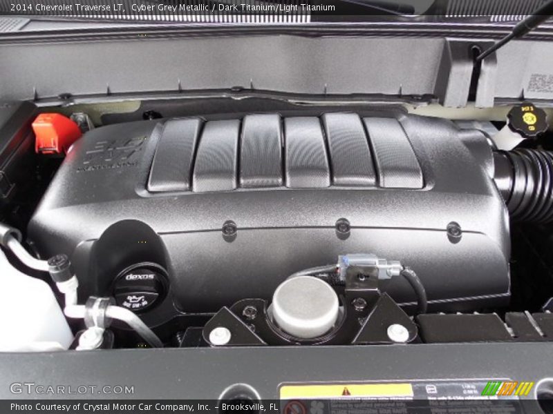 Cyber Grey Metallic / Dark Titanium/Light Titanium 2014 Chevrolet Traverse LT