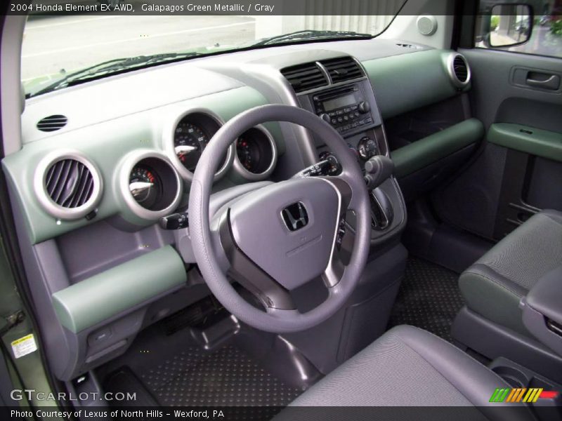 Galapagos Green Metallic / Gray 2004 Honda Element EX AWD