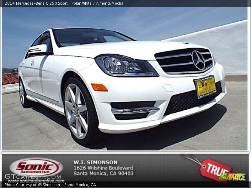 Polar White / Almond/Mocha 2014 Mercedes-Benz C 250 Sport